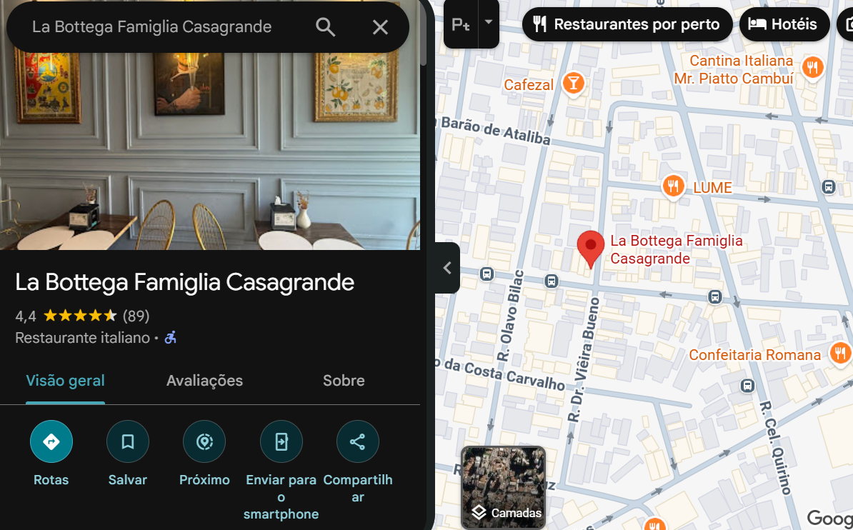 restaurantes italianos cambui campinas 
